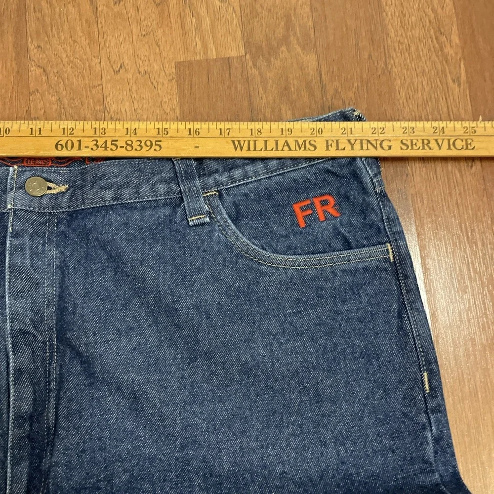 NOS Texas Jeans Mens 44x32 Relaxed Fit Fire Resistant Denim Pants Made In USA